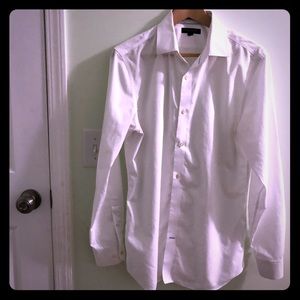 Classic white dress shirt almost new no iron!